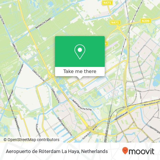 Aeropuerto de Róterdam La Haya map