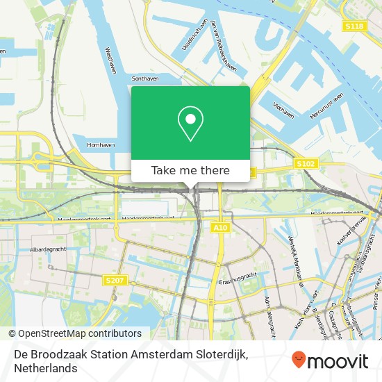 De Broodzaak Station Amsterdam Sloterdijk, Orlyplein 99 Karte