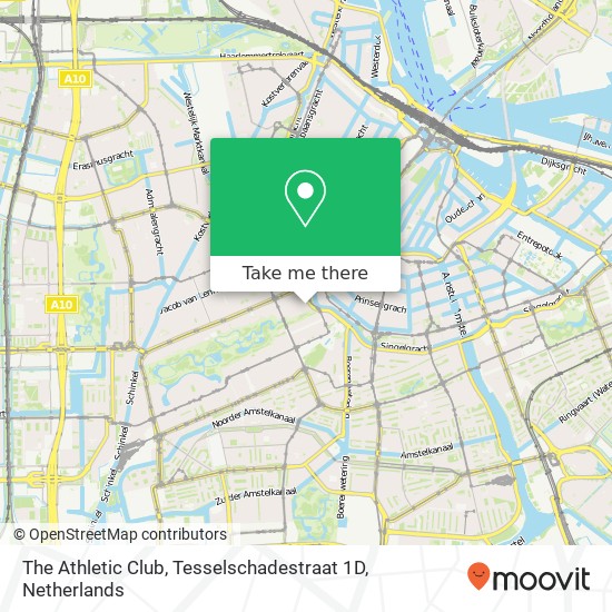 The Athletic Club, Tesselschadestraat 1D map