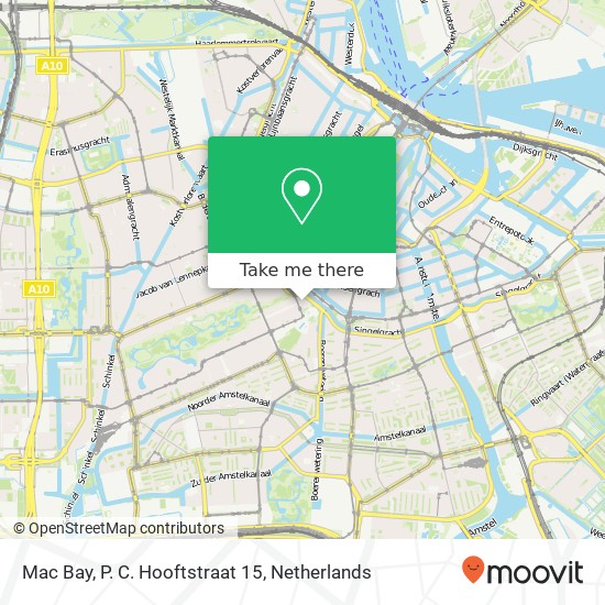 Mac Bay, P. C. Hooftstraat 15 map