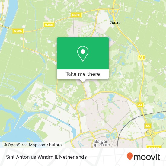 Sint Antonius Windmill map