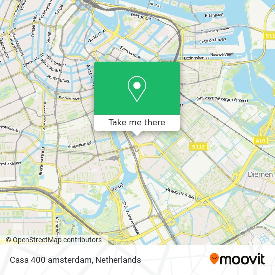 Casa 400 amsterdam map