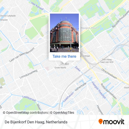 De Bijenkorf Den Haag map