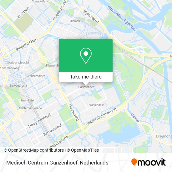 Medisch Centrum Ganzenhoef map
