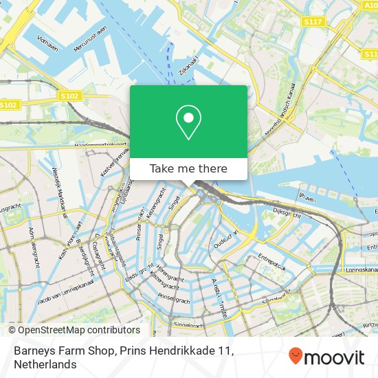 Barneys Farm Shop, Prins Hendrikkade 11 map