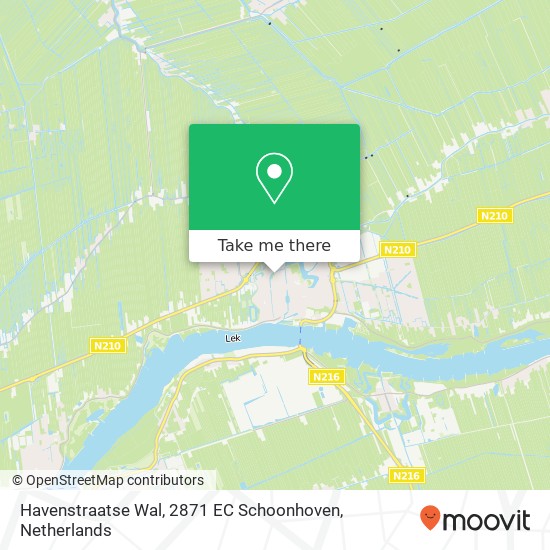 Havenstraatse Wal, 2871 EC Schoonhoven Karte