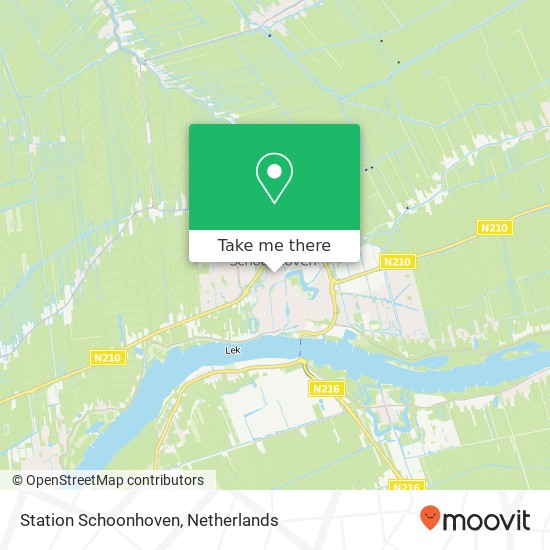 Station Schoonhoven map