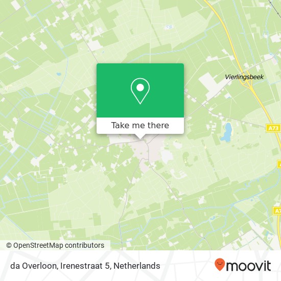 da Overloon, Irenestraat 5 map