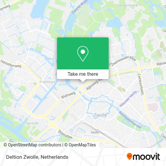 Deltion Zwolle map