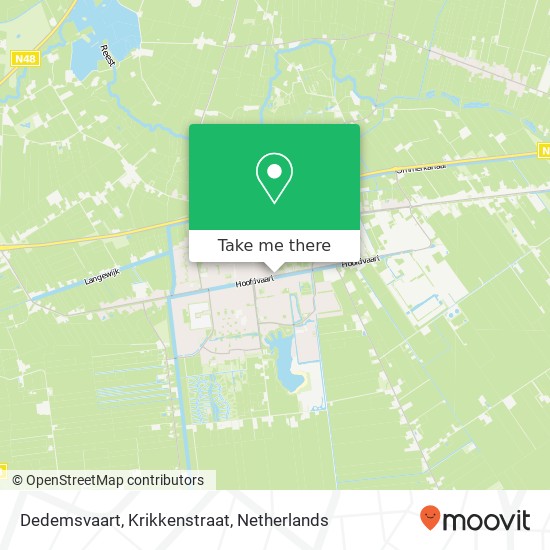 Dedemsvaart, Krikkenstraat map
