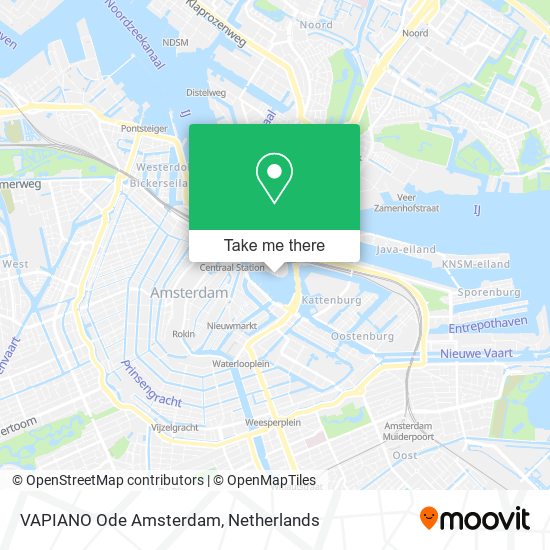VAPIANO Ode Amsterdam Karte
