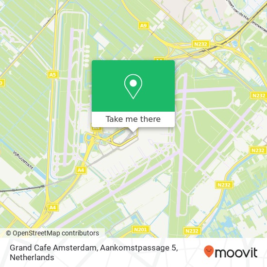 Grand Cafe Amsterdam, Aankomstpassage 5 map