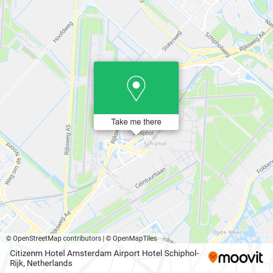 Citizenm Hotel Amsterdam Airport Hotel Schiphol-Rijk map