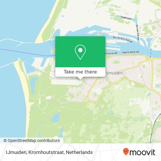 IJmuiden, Kromhoutstraat Karte