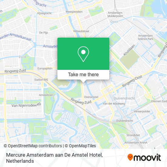 Mercure Amsterdam aan De Amstel Hotel Karte