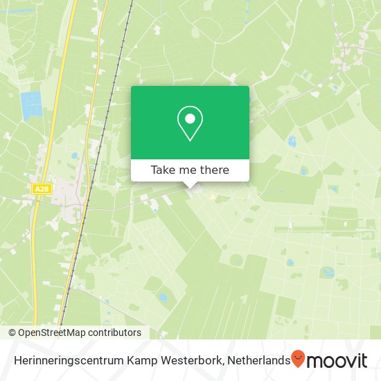 Herinneringscentrum Kamp Westerbork map