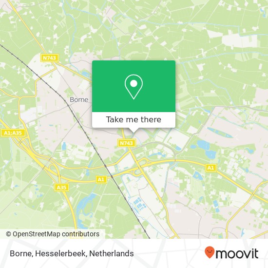 Borne, Hesselerbeek map