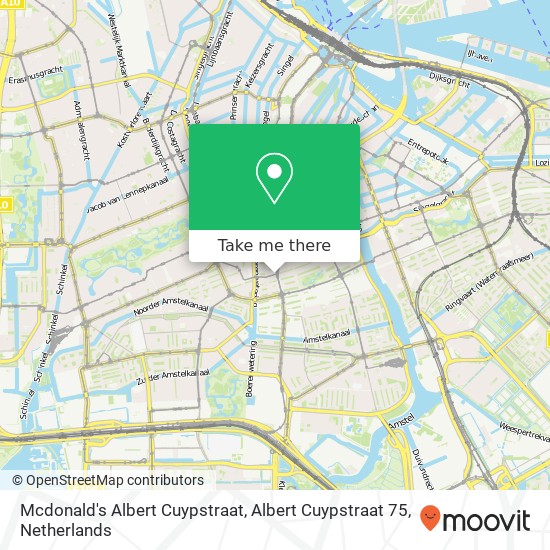 Mcdonald's Albert Cuypstraat, Albert Cuypstraat 75 map