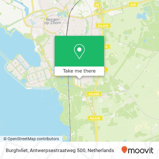 Burghvliet, Antwerpsestraatweg 500 Karte