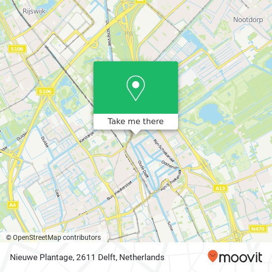 Nieuwe Plantage, 2611 Delft map