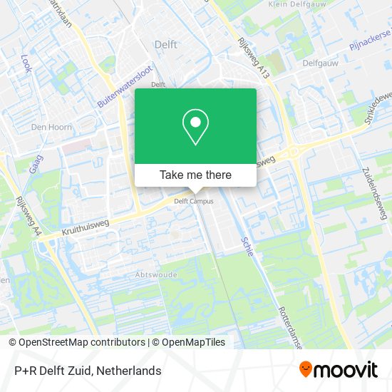 P+R Delft Zuid Karte