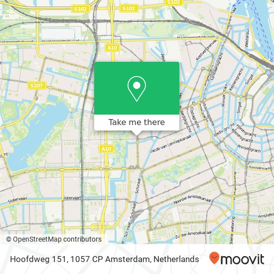 Hoofdweg 151, 1057 CP Amsterdam map