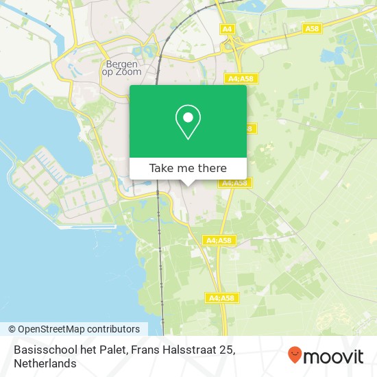 Basisschool het Palet, Frans Halsstraat 25 map