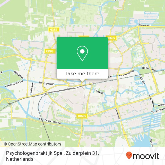 Psychologenpraktijk Spel, Zuiderplein 31 Karte