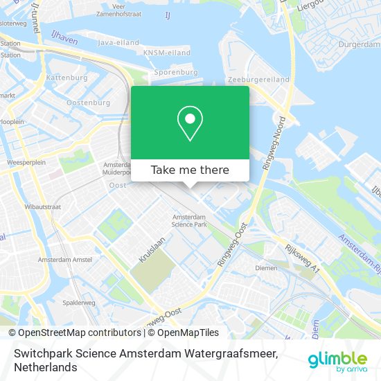 Switchpark Science Amsterdam Watergraafsmeer map