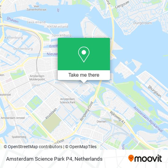 Amsterdam Science Park P4 map