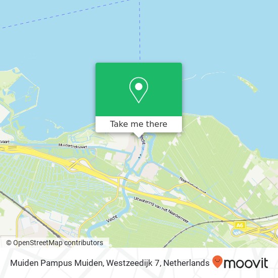 Muiden Pampus Muiden, Westzeedijk 7 map