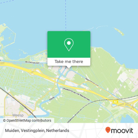 Muiden, Vestingplein Karte