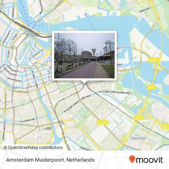 Amsterdam Muiderpoort map