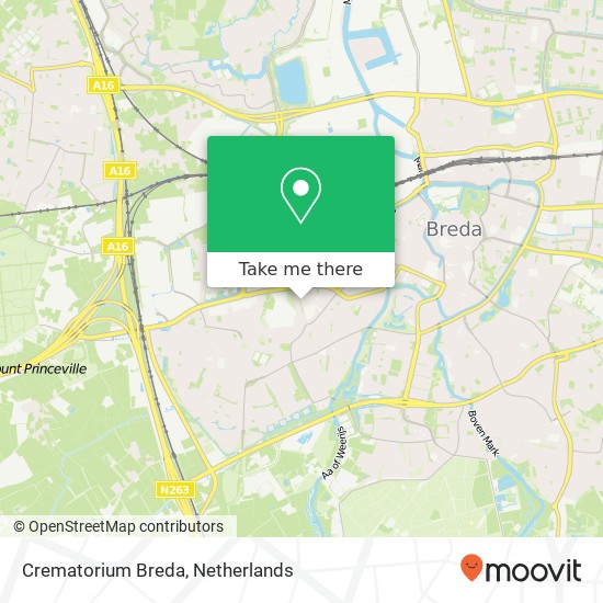 Crematorium Breda map