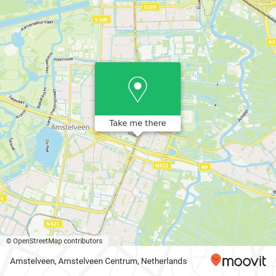 Amstelveen, Amstelveen Centrum Karte