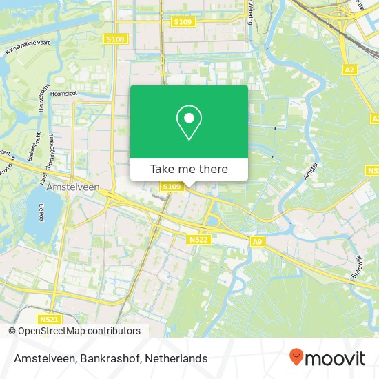Amstelveen, Bankrashof Karte