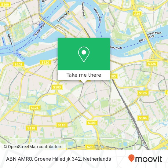 ABN AMRO, Groene Hilledijk 342 map