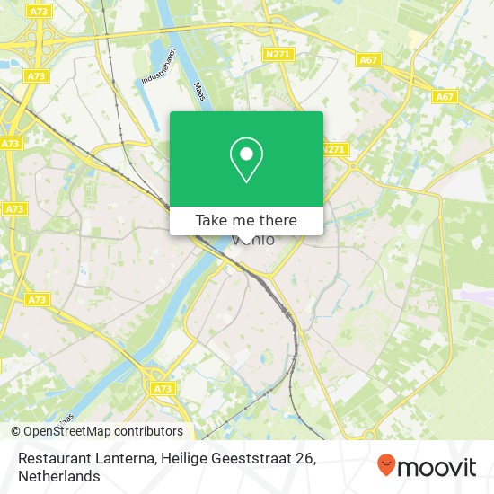 Restaurant Lanterna, Heilige Geeststraat 26 map