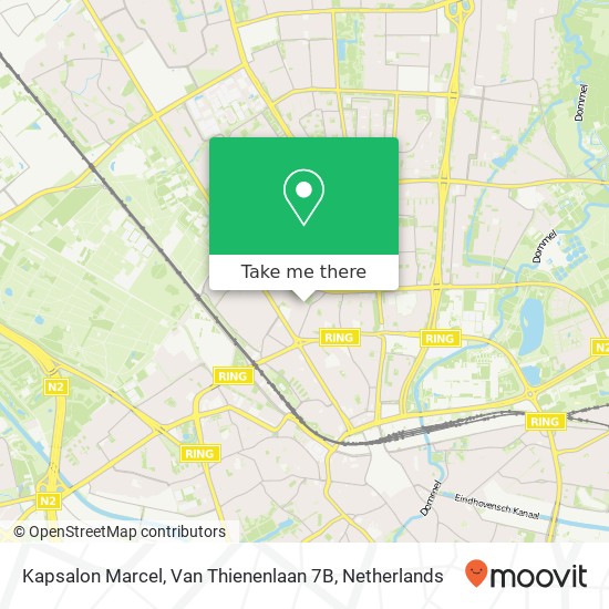 Kapsalon Marcel, Van Thienenlaan 7B map