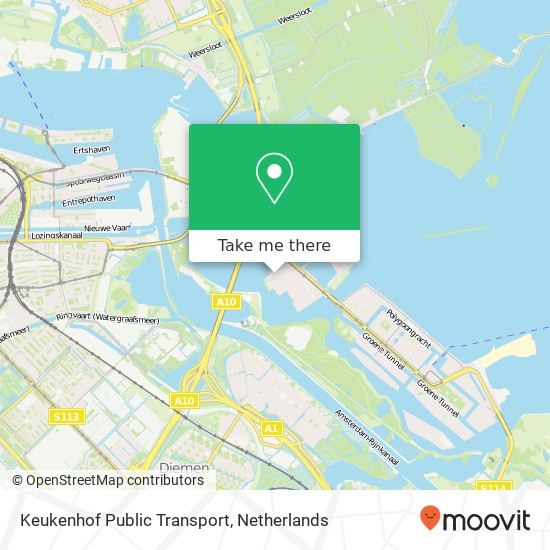 Keukenhof Public Transport map