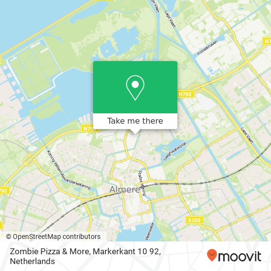 Zombie Pizza & More, Markerkant 10 92 map