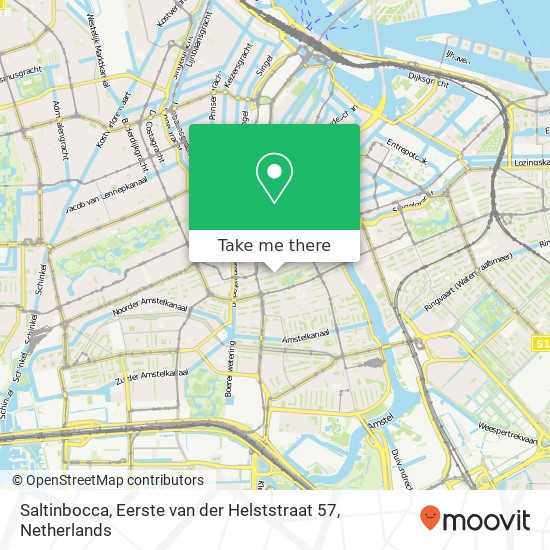 Saltinbocca, Eerste van der Helststraat 57 Karte