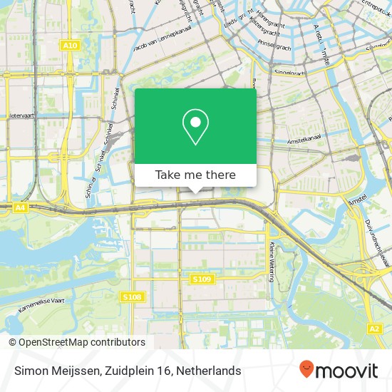 Simon Meijssen, Zuidplein 16 map