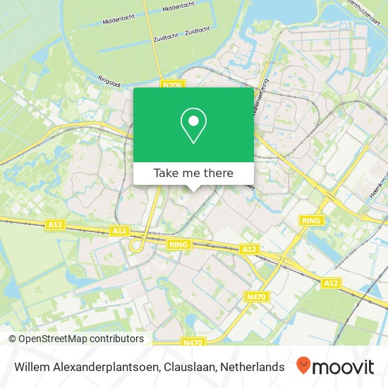 Willem Alexanderplantsoen, Clauslaan map
