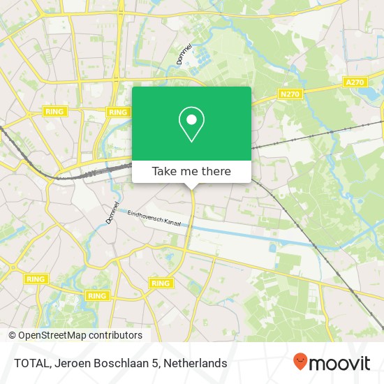 TOTAL, Jeroen Boschlaan 5 map