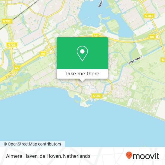 Almere Haven, de Hoven map