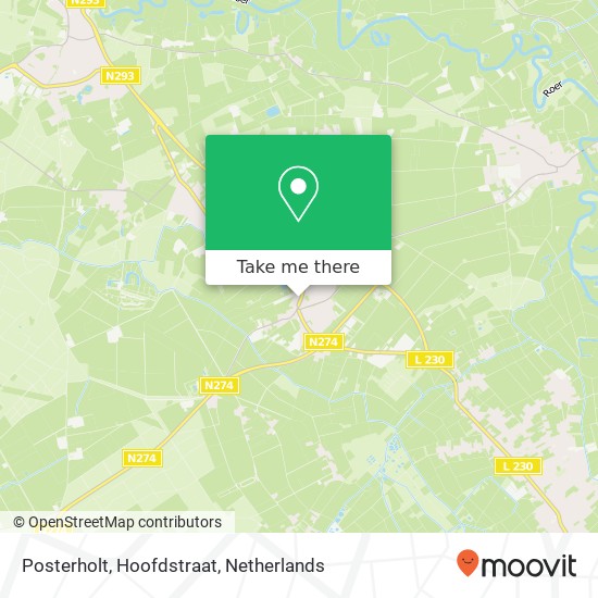 Posterholt, Hoofdstraat map