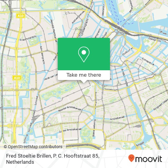 Fred Stoeltie Brillen, P. C. Hooftstraat 85 Karte