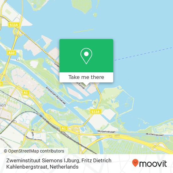 Zweminstituut Siemons IJburg, Fritz Dietrich Kahlenbergstraat map