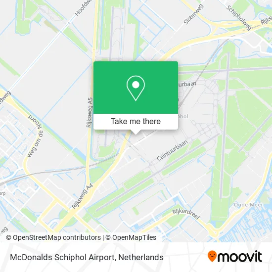 McDonalds Schiphol Airport map